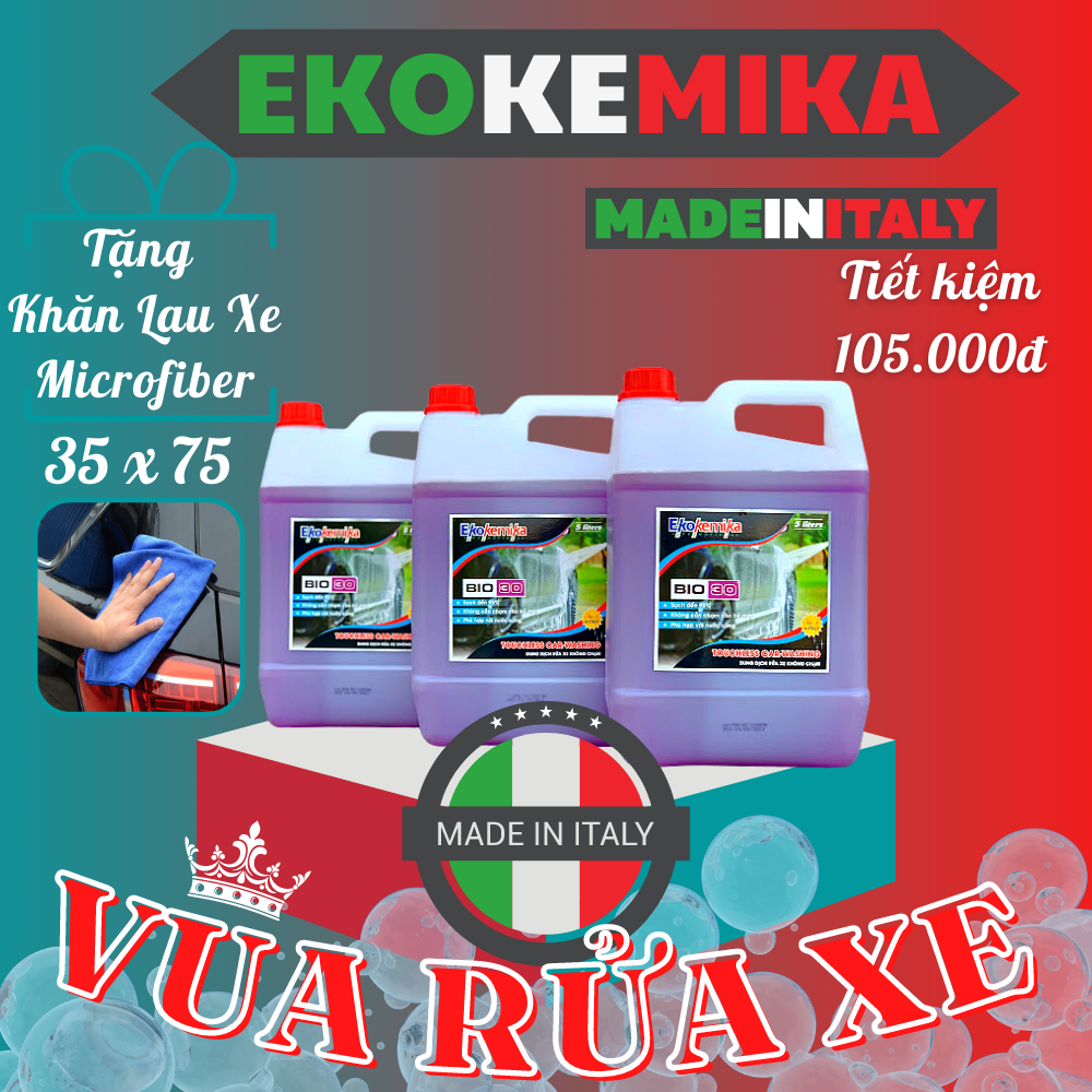 Nước Rửa Xe Không Chạm Siêu Sạch Ekokemika Bio 30