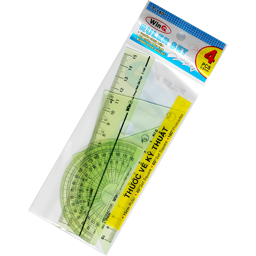 Thước vẽ kỹ thuật 4 món T-140