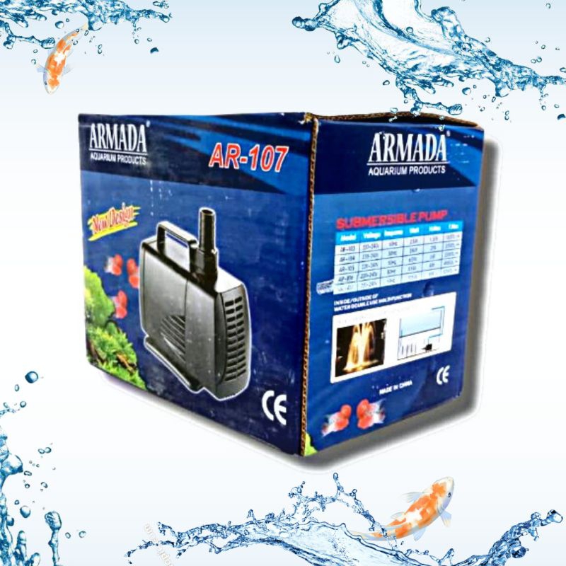 Pompa kolam hidroponik ARMADA AR 107 Submersible Pump
