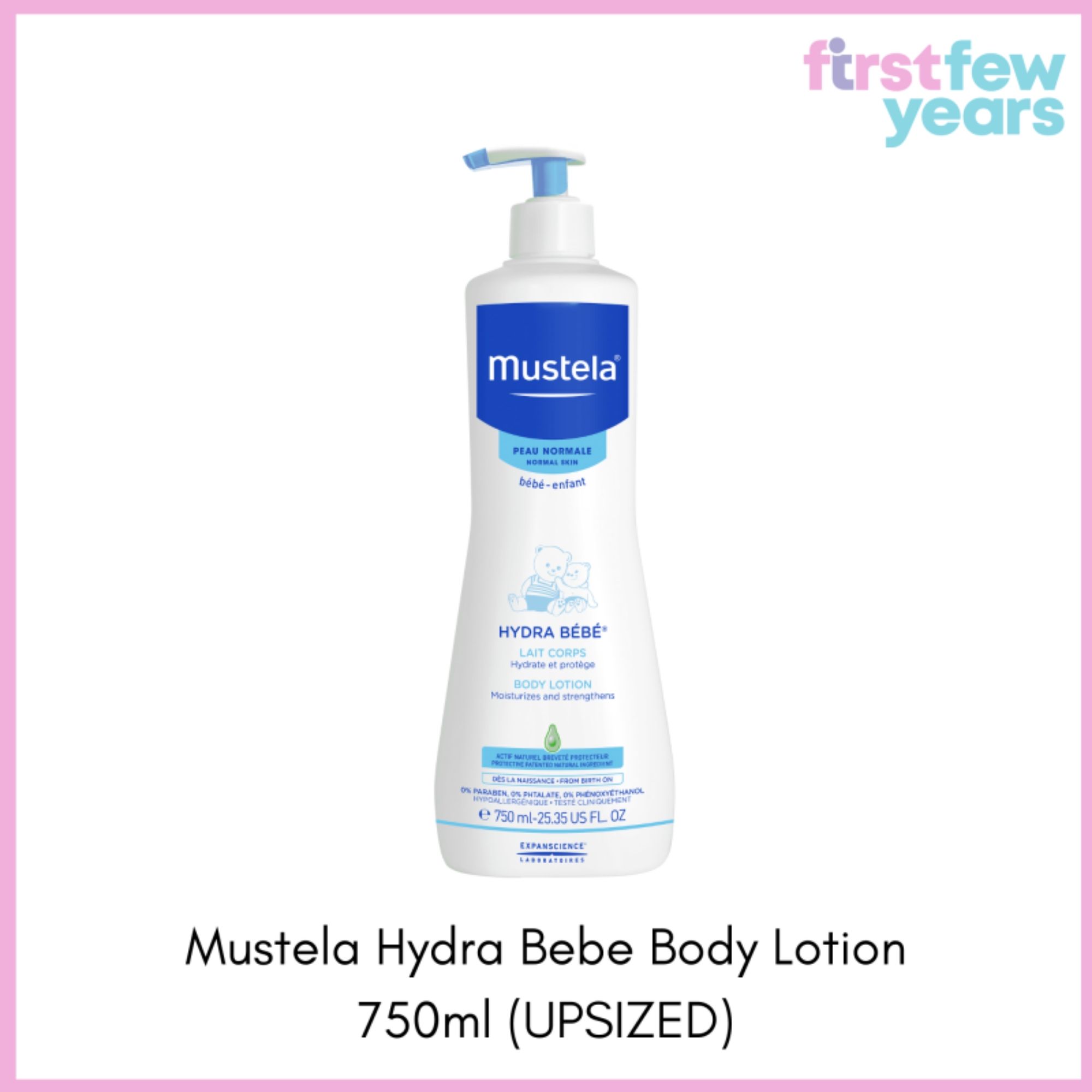 mustela hydra bebe body lotion 750ml