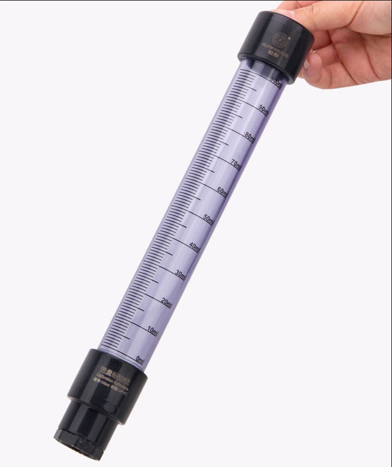 100ML Metering Pump Dosing Calibration Transparent PVC Flow Calibration