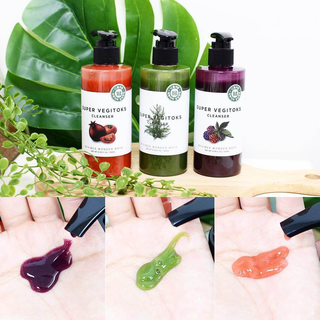 Sữa Rửa Mặt thải độc rau củ Wonder Bath Super Vegitoks Cleanser 300ml.