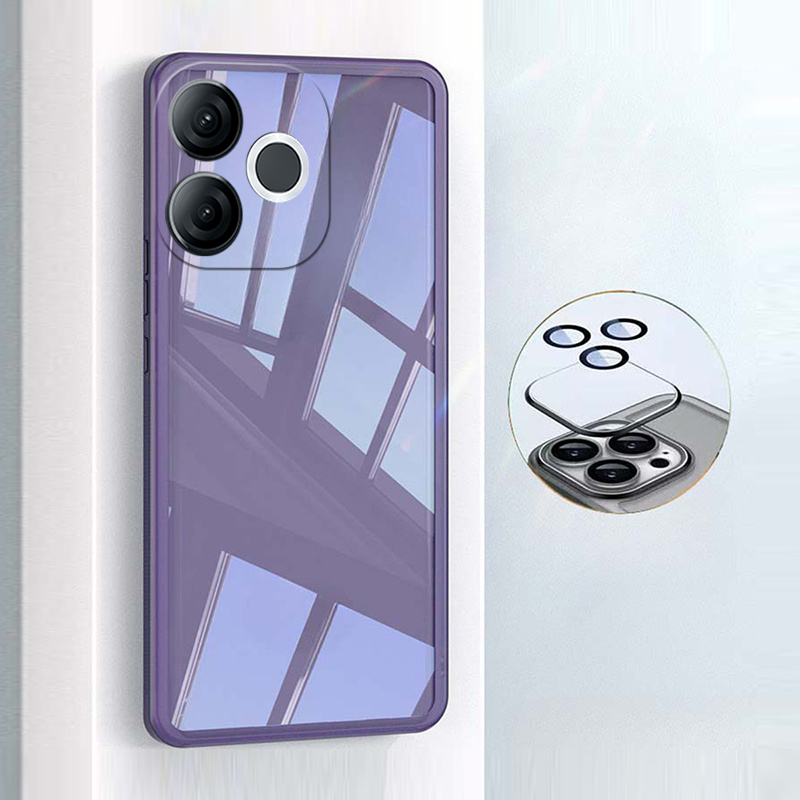 New Phone case itel A80 Back cover Camera Protection Semi Transparent Soft Silicone Shockproof with Lens Protector Films For itel A80 A70 A50 A80 case.