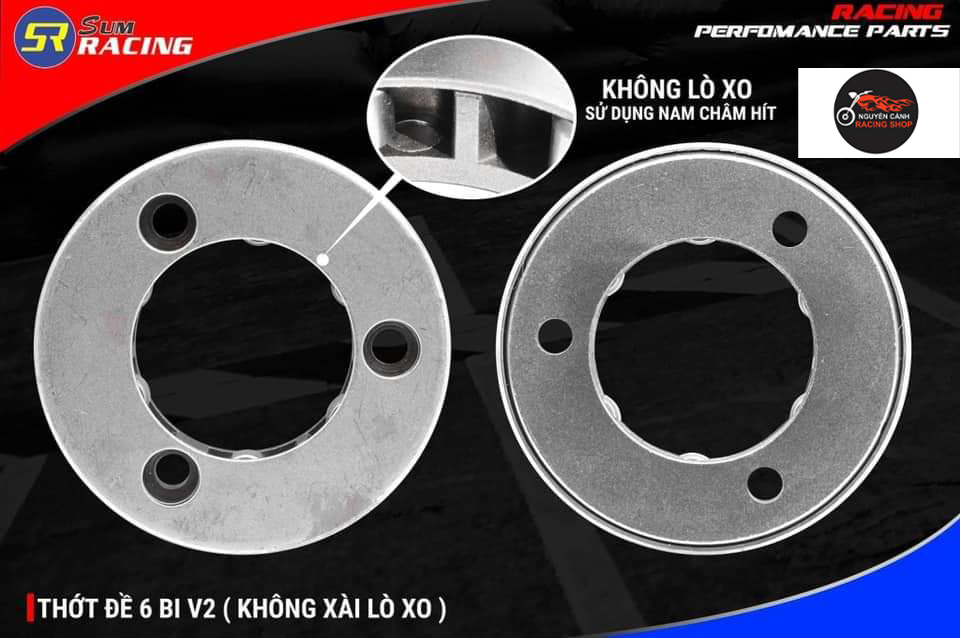 Thớt đề exciter 6 bi V2 nam châm Sum Racing