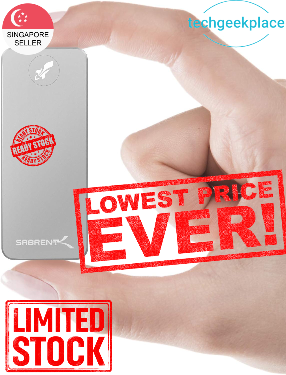 Sabrent Rocket Nano 1TB 2TB USB 10Gb/s External Portable SSD