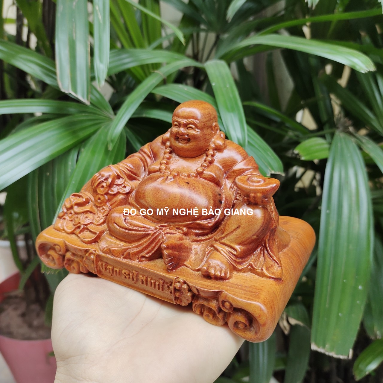 Tượng phật di lặc gỗ hương (đế vạn sự như ý)