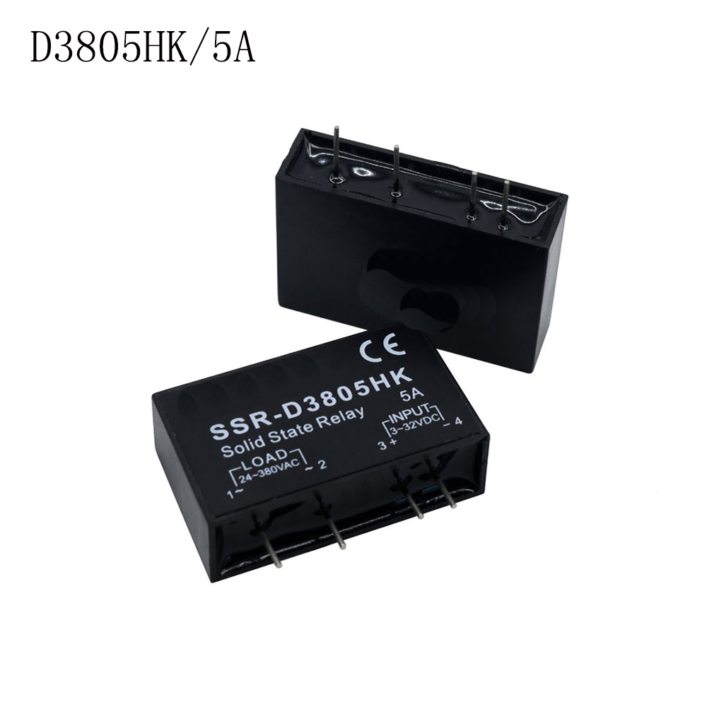 SSR một pha nhỏ Rơ Le bán dẫn PCB SSR-D3803HK d3805hk d3808hk cho pins 3A 5A 8A DC-AC Rơ Le bán dẫn