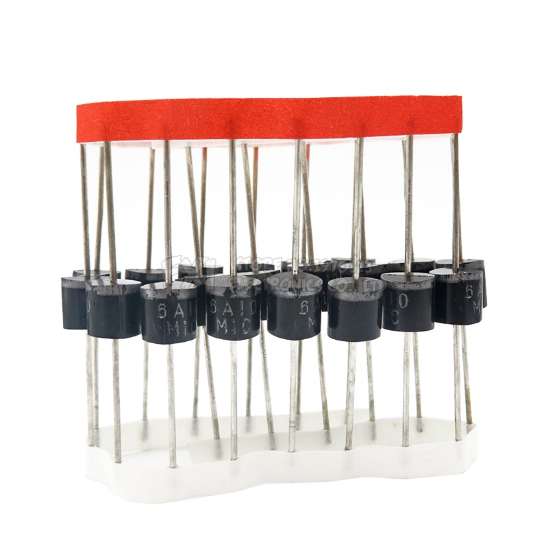 20pcs 10a10 6a10 6A 10.0 amp silicon chỉnh lưu Đi-ốt CHỈNH LƯU 10A 1000V R-6 mạch tích hợp
