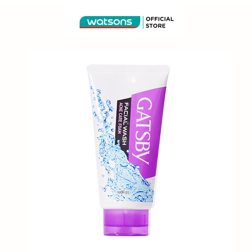 Sữa rửa mặt gatsby facial wash acne care foam ngăn ngừa mụn 130g