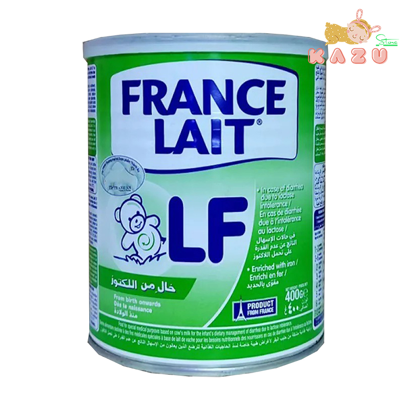 Sữa FRANCE LAIT LF TIÊU CHẢY , trẻ bất dung nạp lactose lon 400g