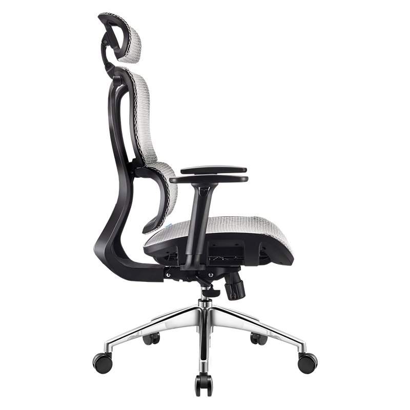 Ghế Công thái học Ergonomic 1608 Xám - Thiết kế 2 lưng