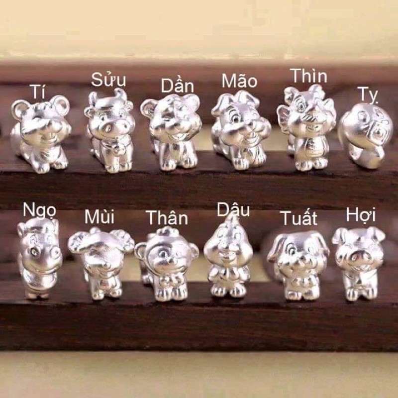 Charm Bạc 12 Con Giáp Mẫu Mới 2021