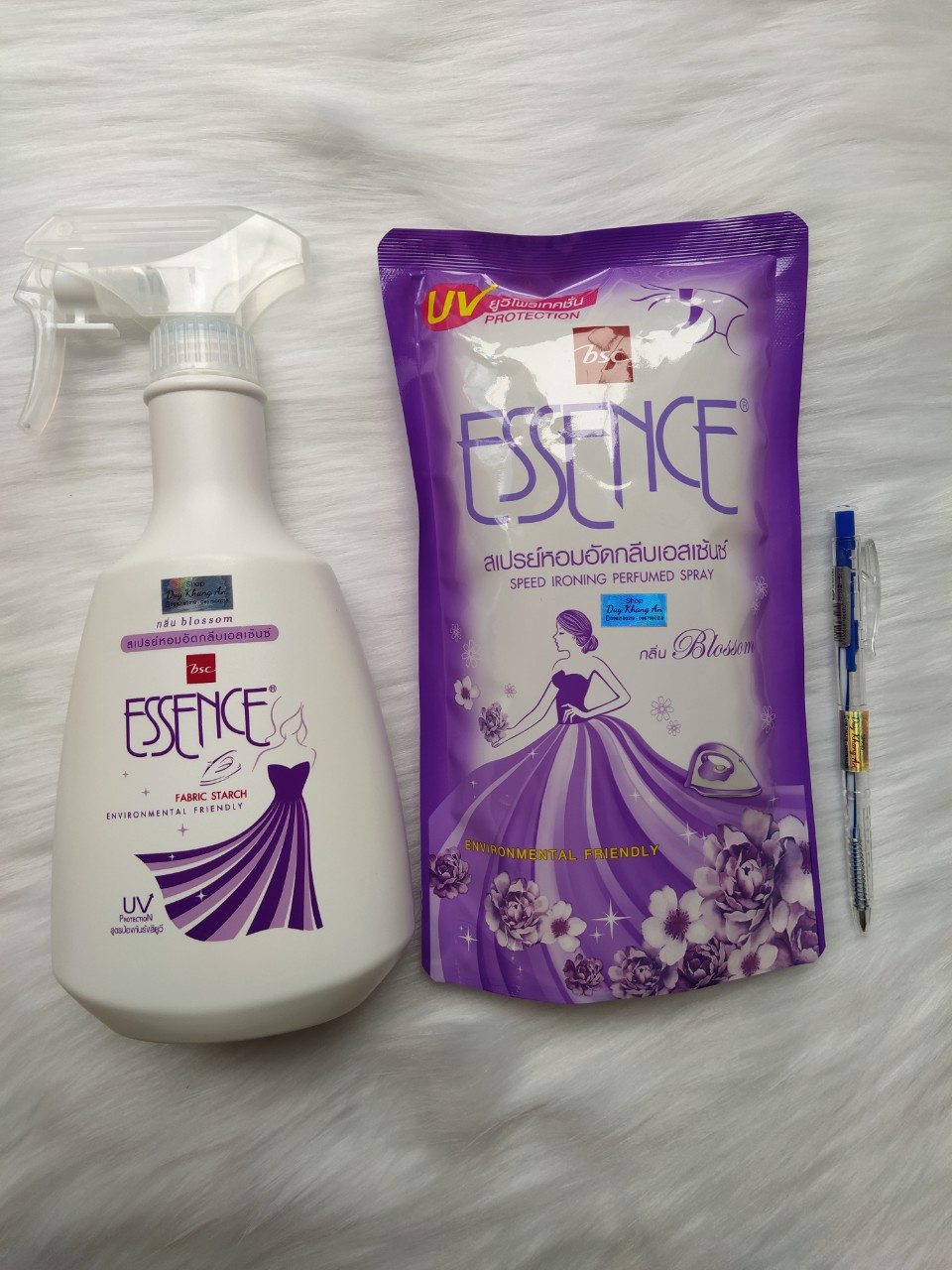 Combo ̣̣̣chai+túi xịt ủi Essence -Shop GS An Khang