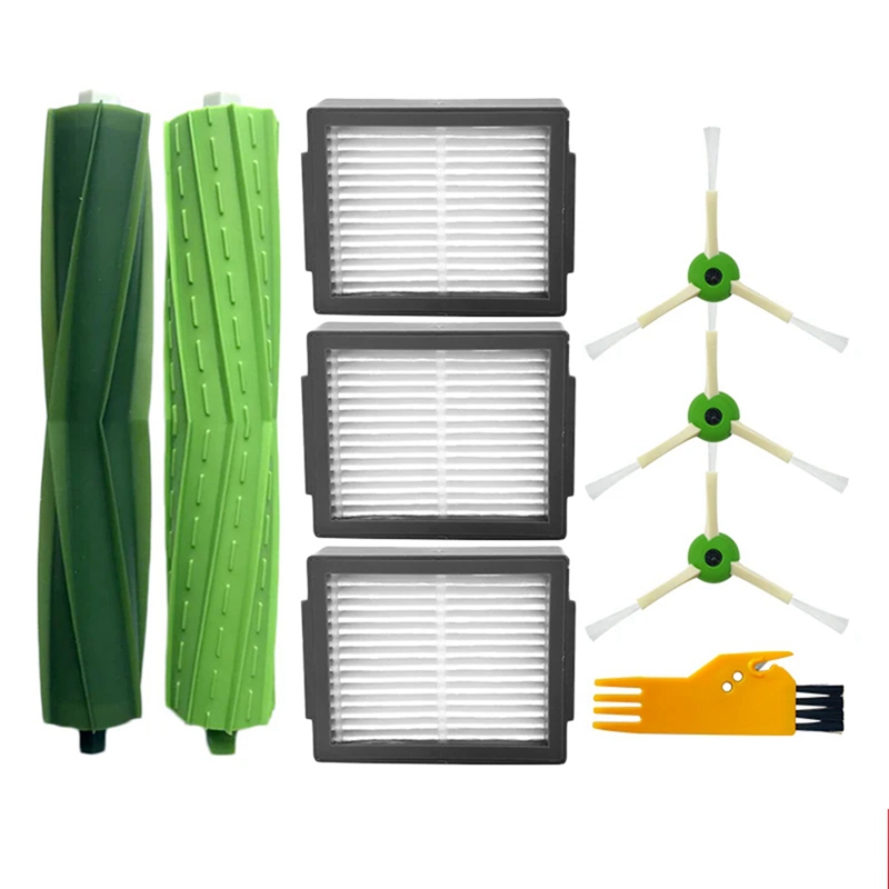 Roller side brush hepa filter for romba e i series e5 e6 e7 i3 i6 i7+ plus j7 vacuum cleaner spare parts accessories
