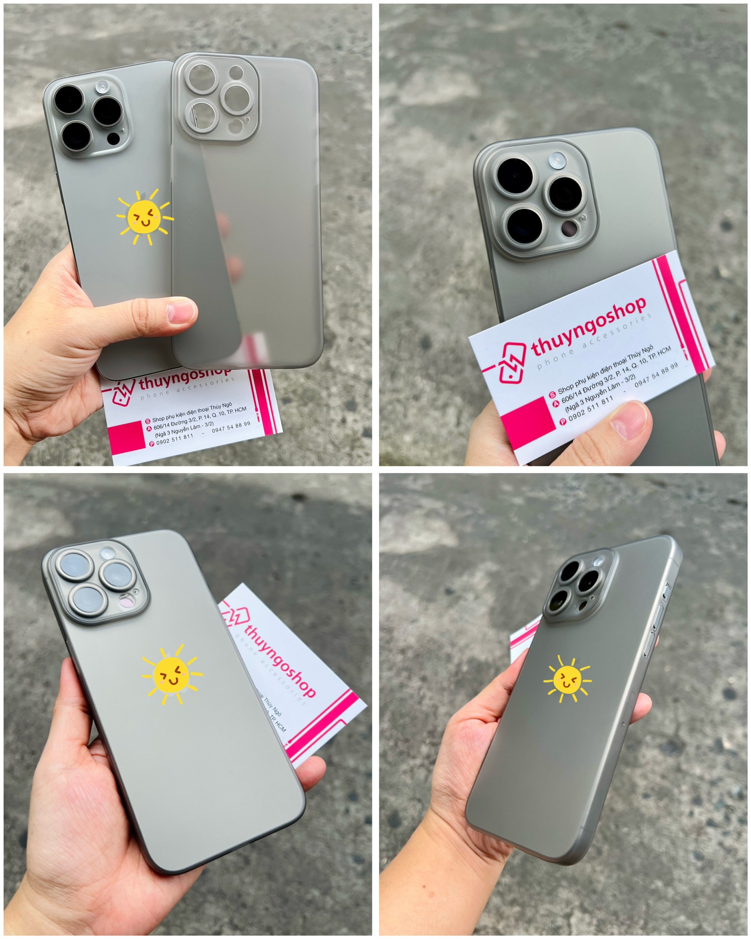 Ốp lưng nhám siêu mỏng iPhone 15 pro max - iPhone 15 pro - iPhone 15 plus - iPhone 15