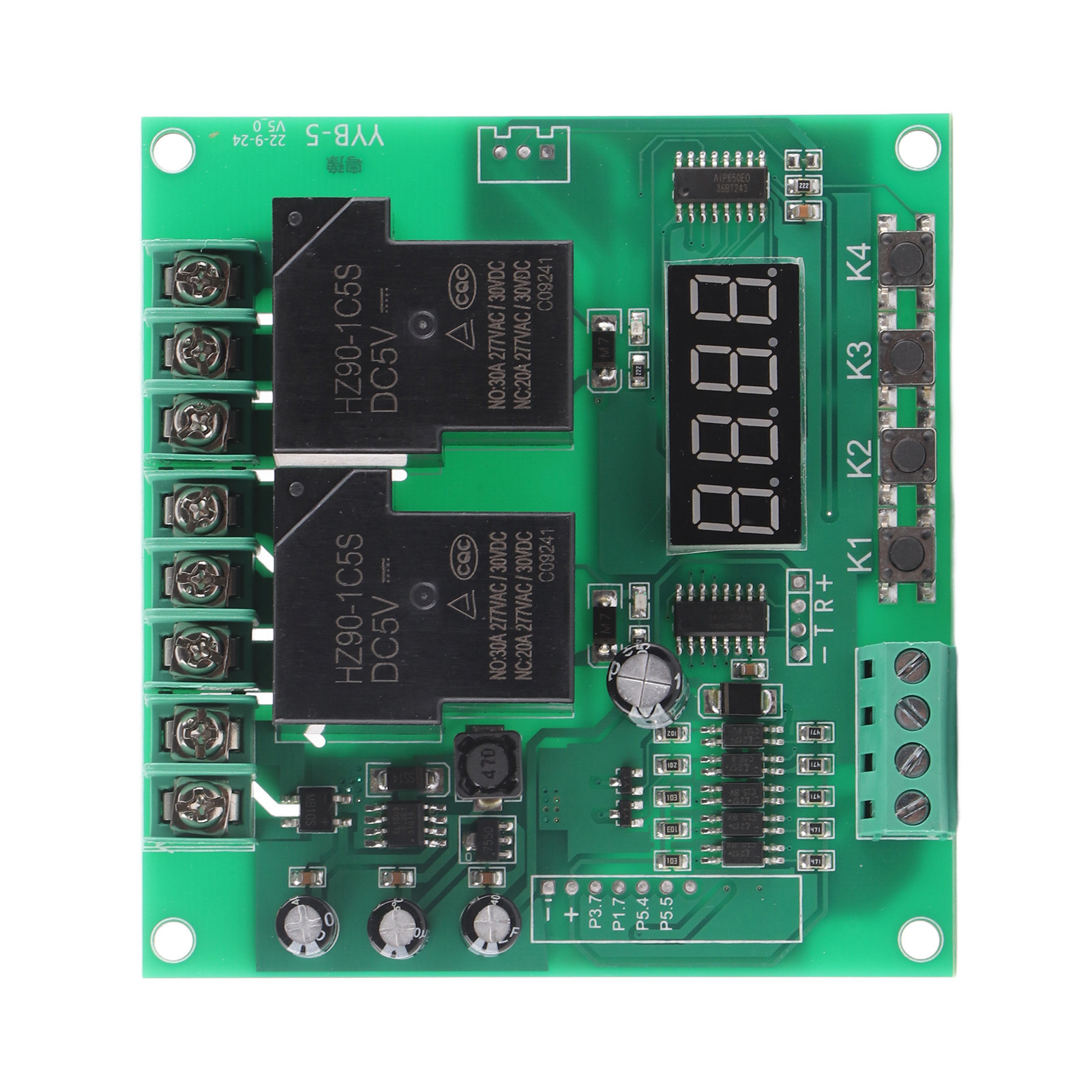 Motor Control Board YYB-5 12v 24v Motor Controller Drive Board Forward / Reverse Control Module for Solenoid Valve Pumps Motors Lights