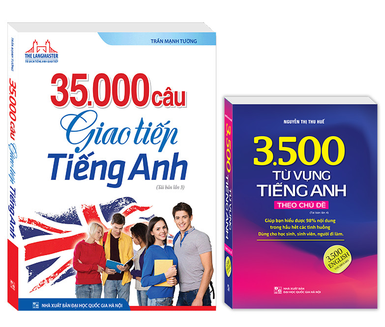 Sách - combo 2c - 35000 câu giao tiếp tiếng anh & 3500 từ vựng tiếng anh thông dụng nhất