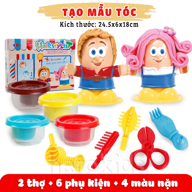 Đồ chơi đất nặn máy làm kem, máy làm mì từ bột lúa mì cho bé