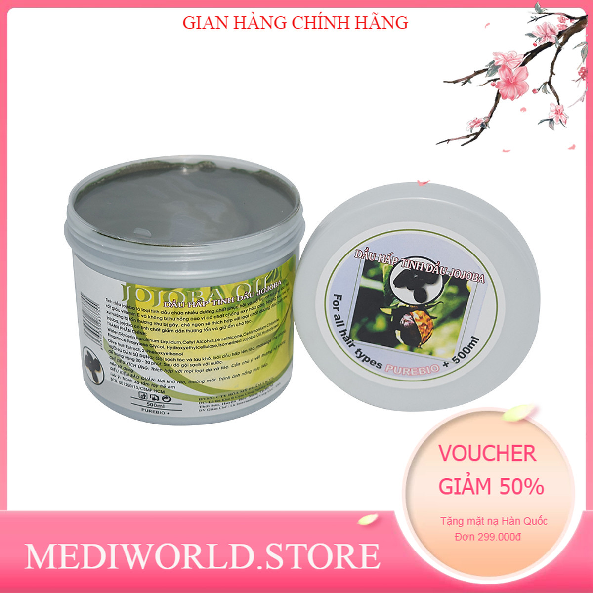Dầu hấp dưỡng tóc tinh dầu Jojoba 1000ml