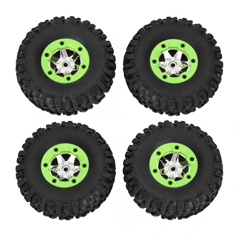 4Pcs Left & Right Tires Wheel Tyre Kit for Wltoys 12428 12423 12427 1/ ...