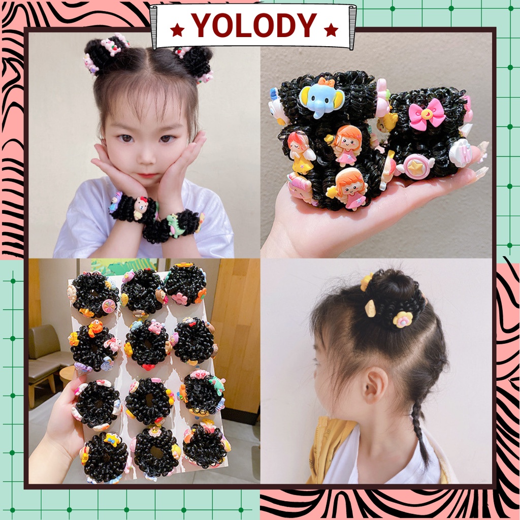 Dây buộc tóc giả búi tóc natra Yolody cho bé TG004