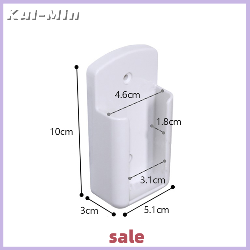 Kui-Min Universal Air Conditioner Remote Holder White Wall Mounted Box Storage Holder