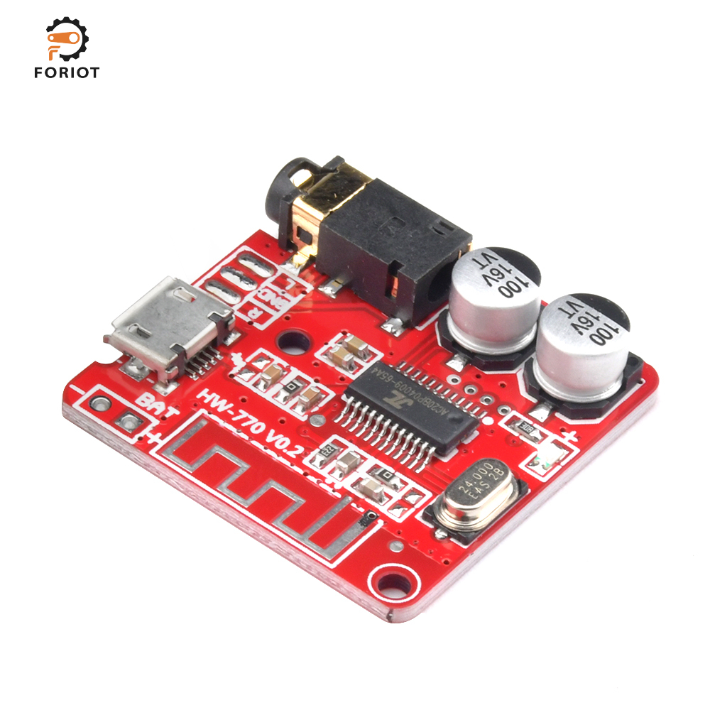 Foriot MP3 Bluetooth Decoder Board Lossless Car Speaker Audio Amplifier Board Modified Bluetooth 5.0 Circuit Stereo Receiver Module 5V