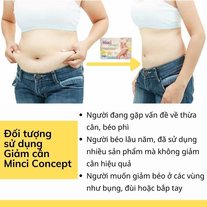 [GIẢM 5% ĐƠN 129K]Giảm cân Minci Concept Pháp (Hộp 30 gói)