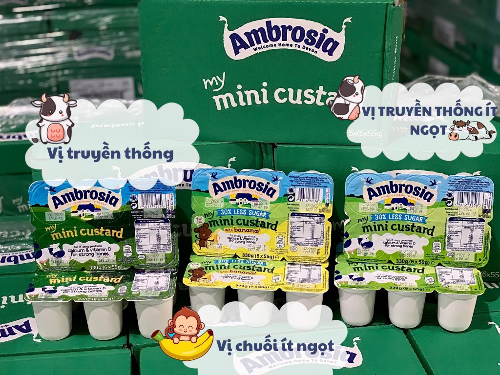 Váng sữa AMBROSIA cho bé 6 tháng của Anh
