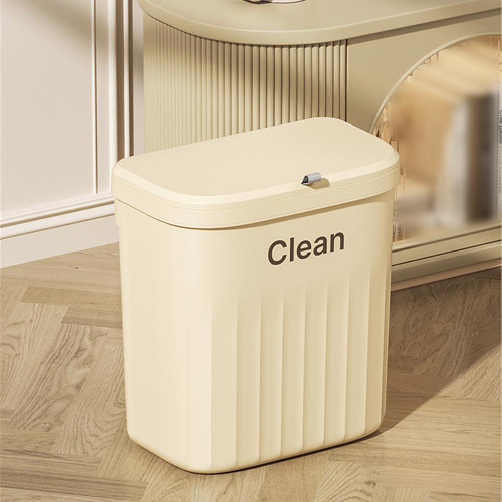 Household Plastic Flip-top Wall-mounted Trash Can Kitchen Bathroom Trash Can