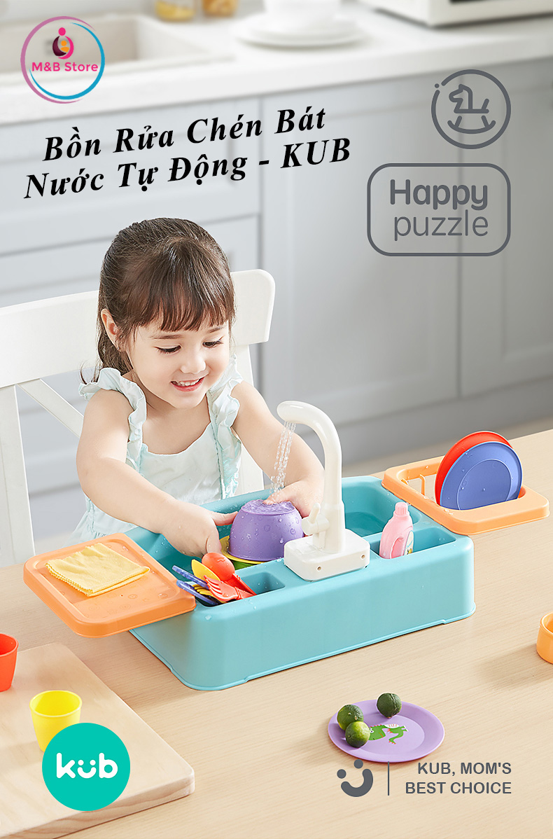 Bồn Rửa Chén Bát, Nước Tự Động - KUB, Mô Phỏng Chân Thật