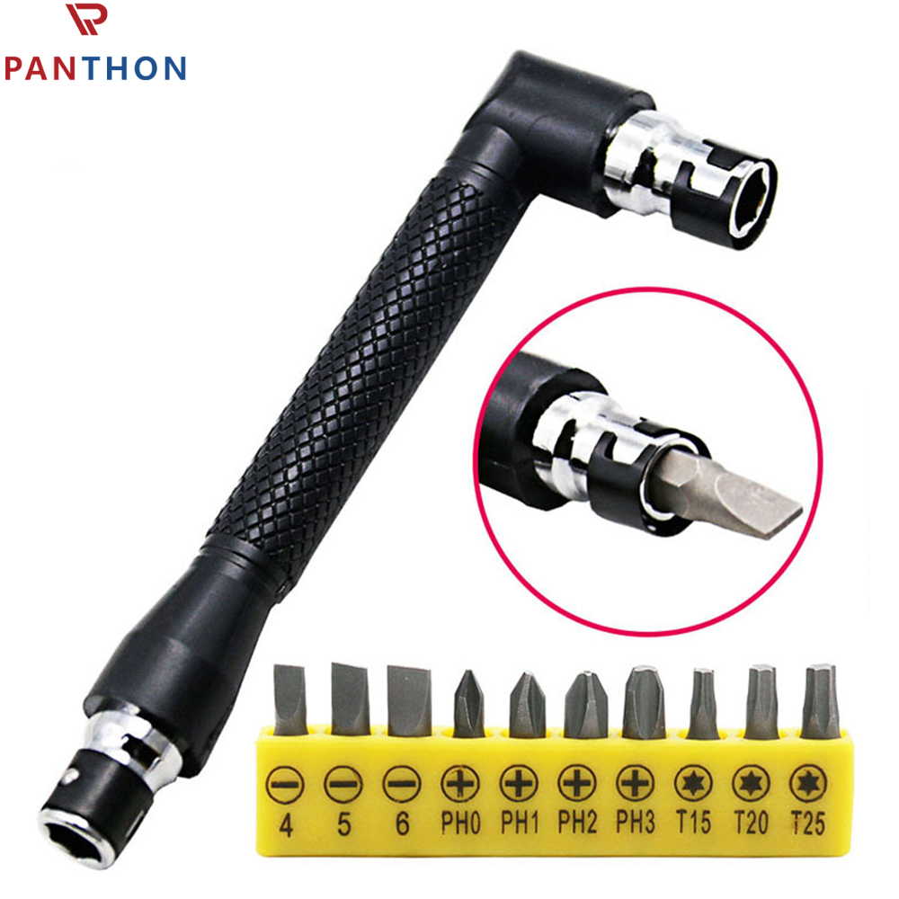【Ready Stock】PANTHON Ratchet Set Mini Ratchet Set with Phillips Slotted and Adapter for Other Socket Sizes Used in Tight Spaces
