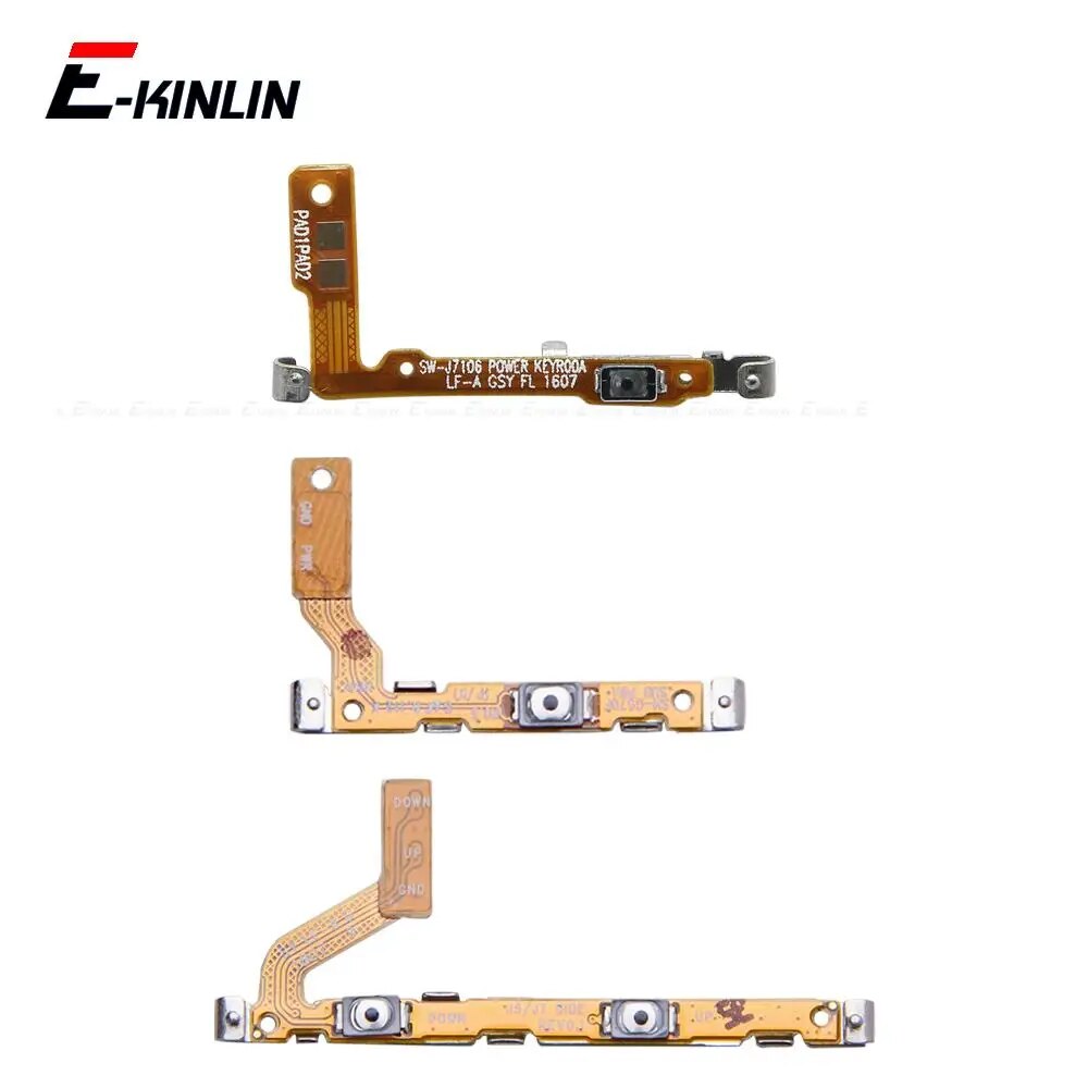 New Mute Switch Power Key Ribbon Repair Part For Samsung Galaxy J3 J5 ...