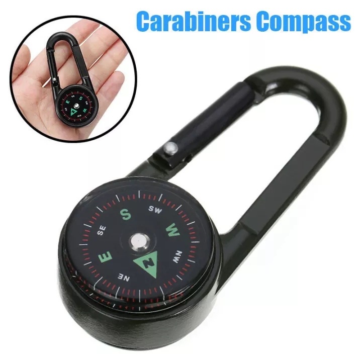 【Chasers Cửa Hàng Ngoài Trời】móc Leo Núi Cắm Trại Ngoài Trời La Bàn Móc Khóa Mini Móc Khóa Dụng Cụ Sinh Tồn