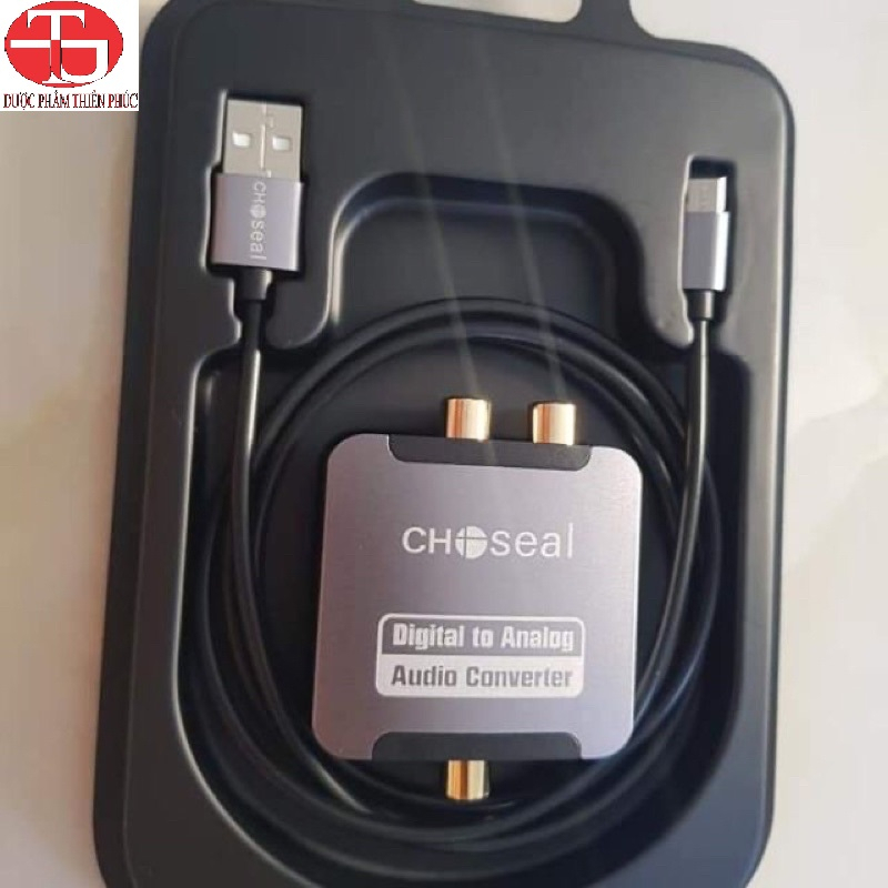 Bộ chuyển đổi âm thanh Choseal AQ5610 - Hàng Chính Hãng - tặng kèm dây quang học - Công Ty Thiên Phúc