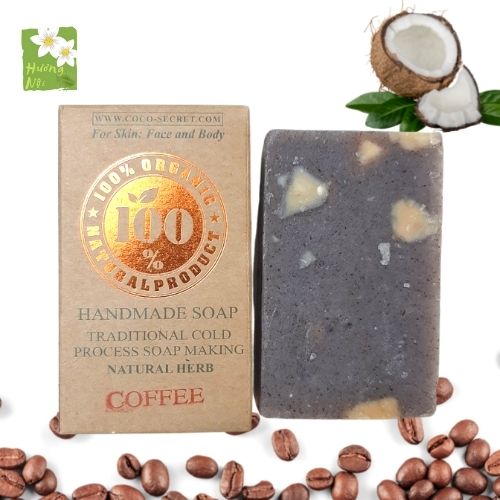 [HCM]Xà bông dừa cafe Coco Secret 100g