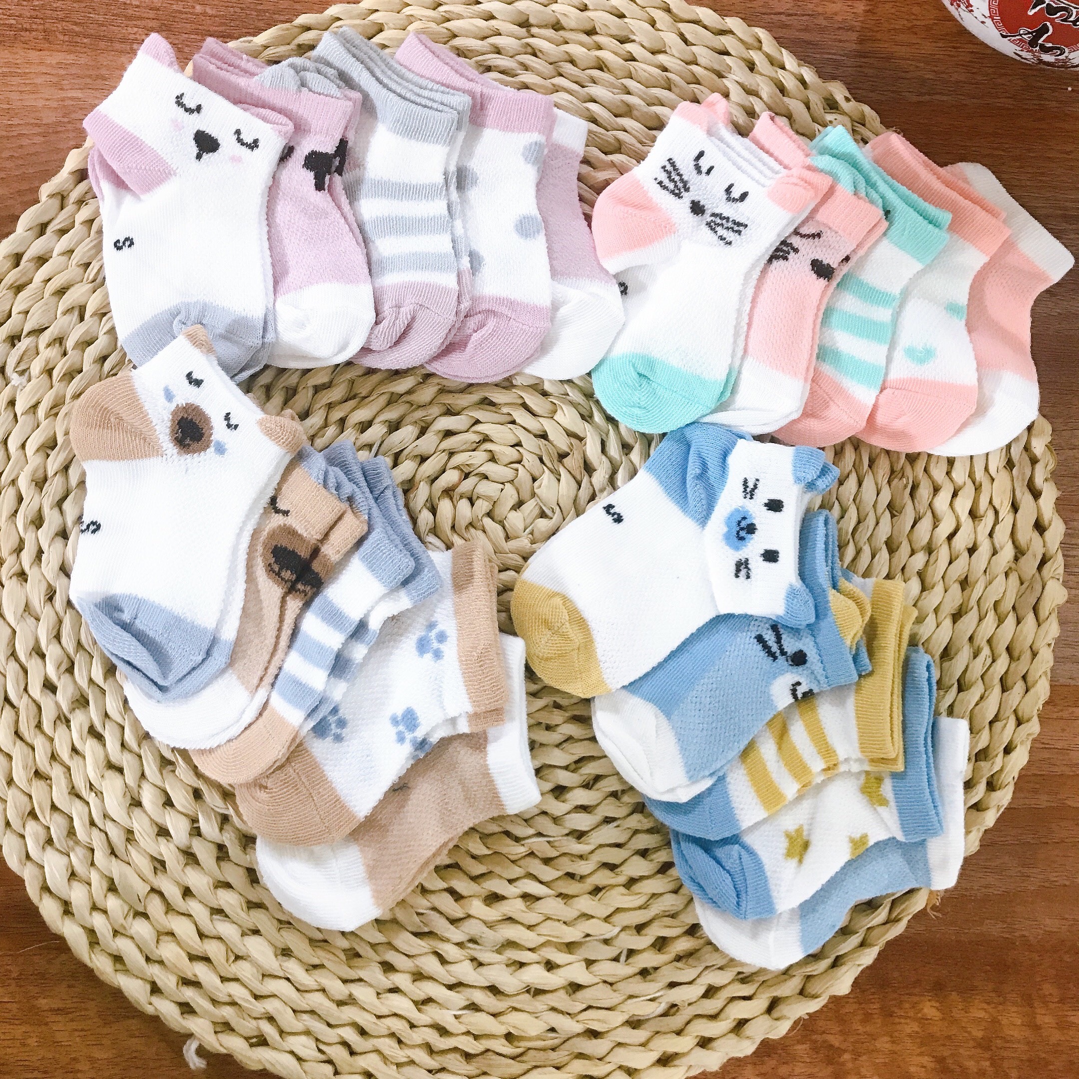 Sét 5 Đôi Tất Lưới Kids Socks - Loại Đẹp