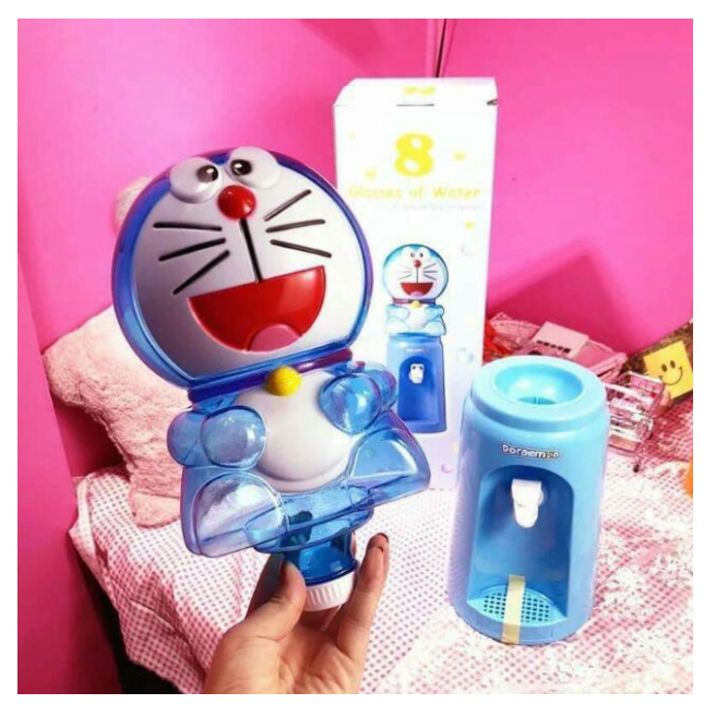 Bình lọc nước mini trẻ em hình thú DOREMON và HELLO-KITTY