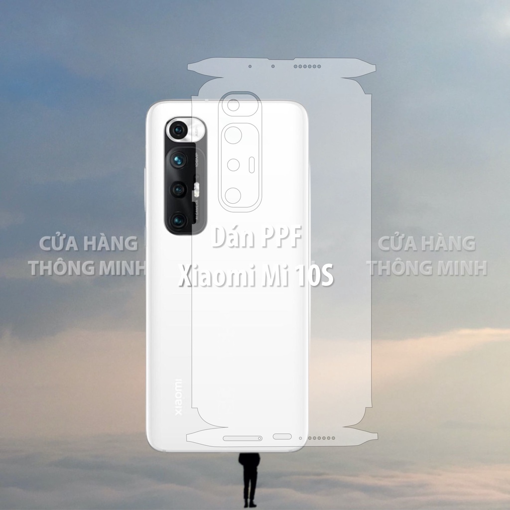 Tấm dán Xiaomi Mi 10S dán PPF mặt trước, dán mặt sau, dán màn hình, dán mặt lưng Full viền chuẩn