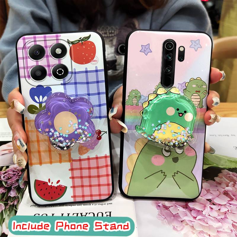 quicksand%20protective%20Phone%20Case%20For%20Honor%20X6b%20Kickstand%20Glitter%20Waterproof%20Durable%20phone%20lens%20protection%20Cartoon%20cute%20-%20Image%204