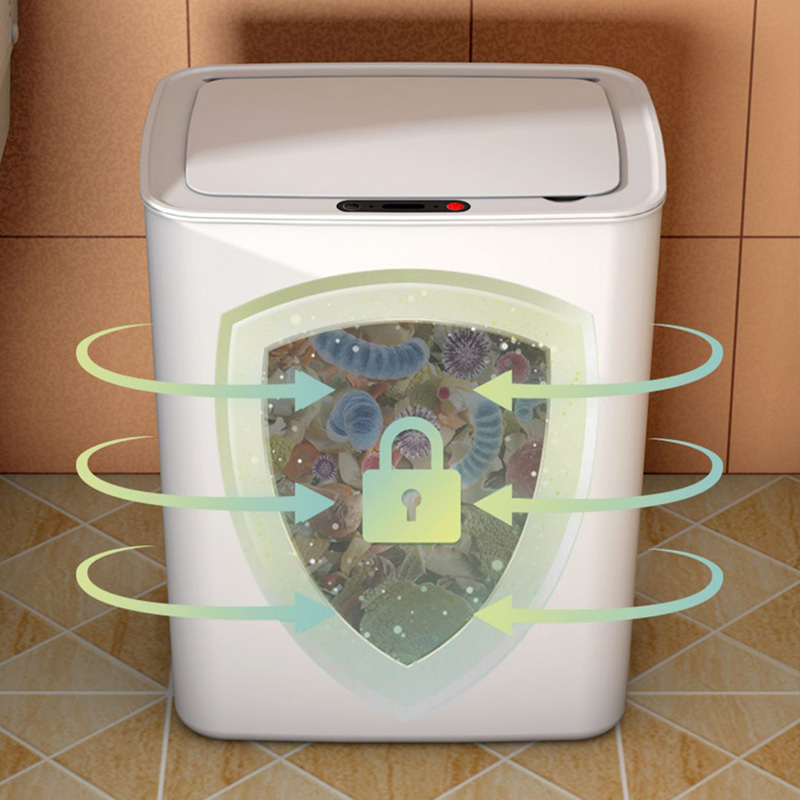 XIAOMIMIJIA Smart induction trash can for home living room kitchen bathroom creative automatic toilet with lid plus large trash can