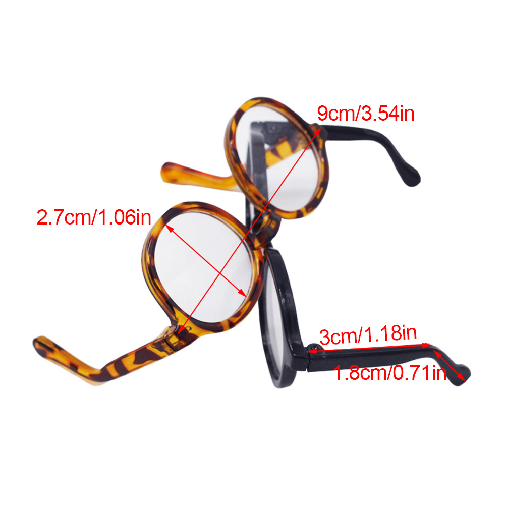 SF For Labubu Glasses 6.5cm Cute Plastic Glasses for 15cm Labubu Macaron and 60cm BJD Dolls and 1/3 BJD Dolls Toy Glasses Accessories. 