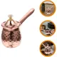 (OEAG) Turkish Coffee Maker Copper Coffee Tea Maker Milk Warmer Hot Chocolate Maker Butter Melting Pot 600Ml. 