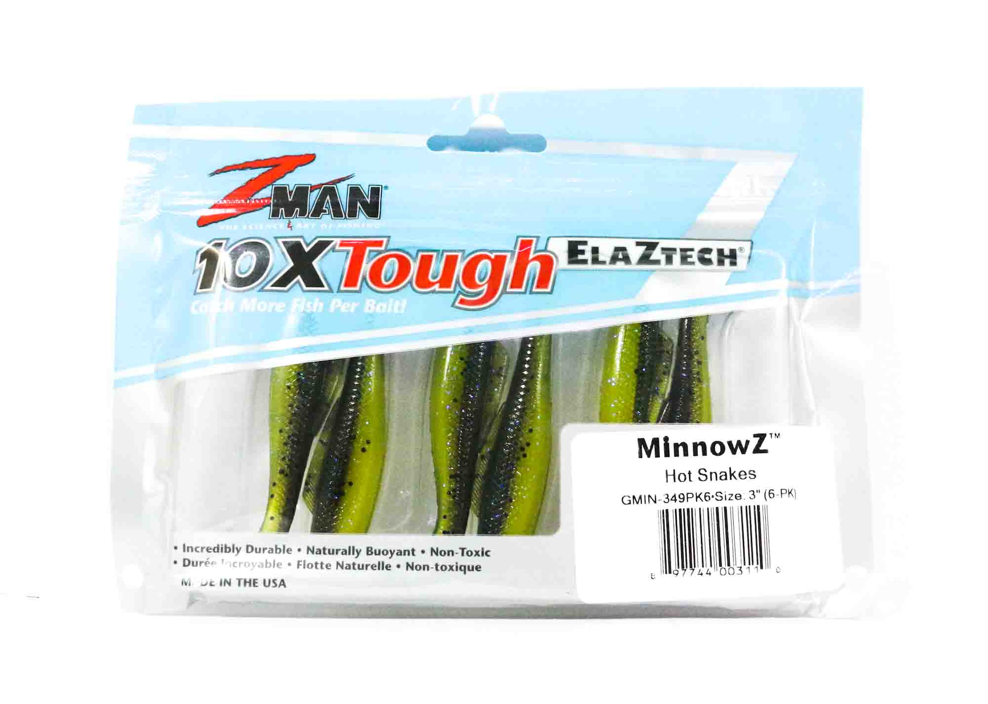 Zman Soft Lure MinnowZ 3 Inch 6/Pack Hot Snakes (3110) | Lazada