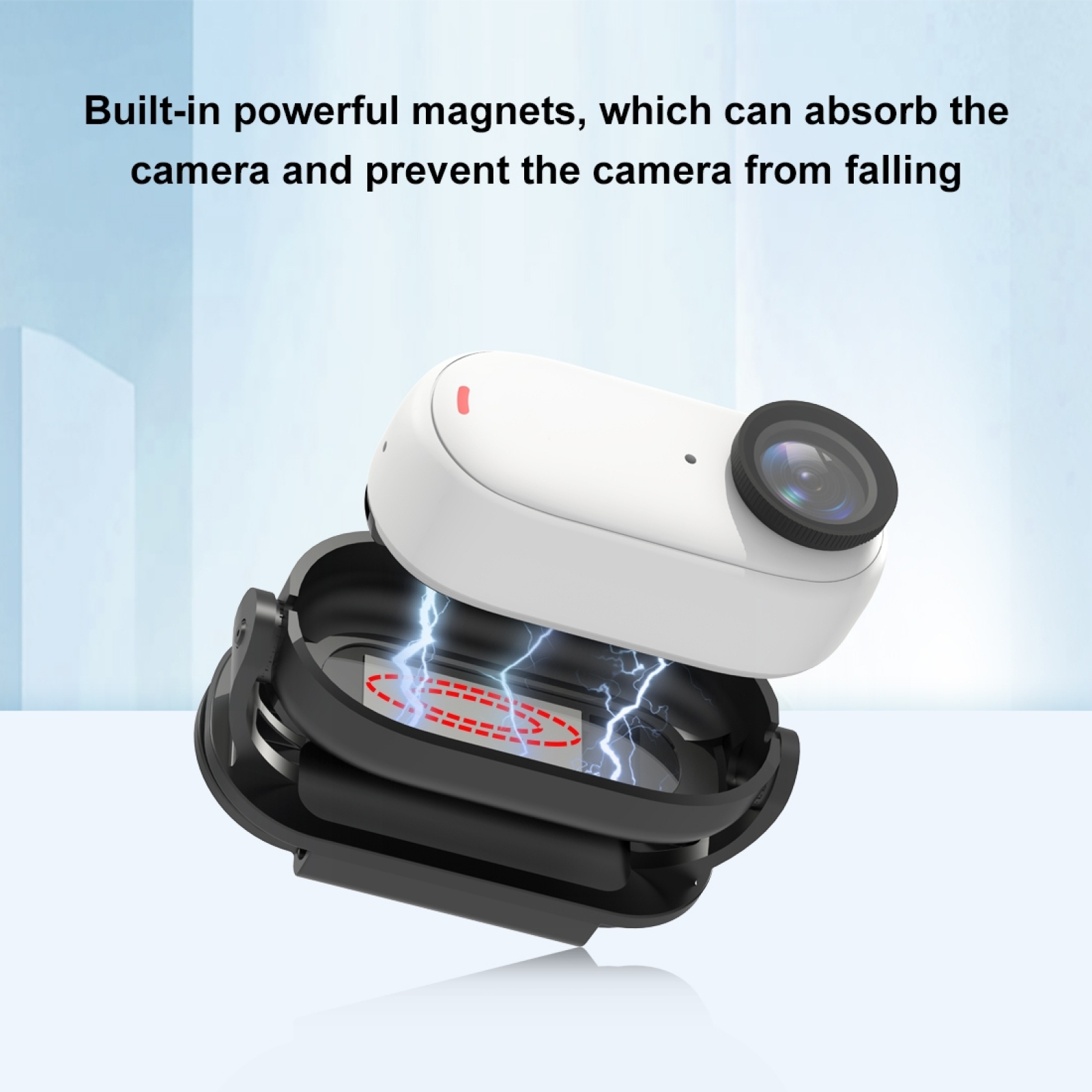 For Insta360 GO3 Sports Camera Magnetic Protective Fixed Bezel Cap Clip