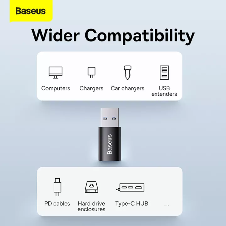 Cổng chuyển đổi Type-C to USB 3.1 Baseus Ingenuity Series Mini OTG