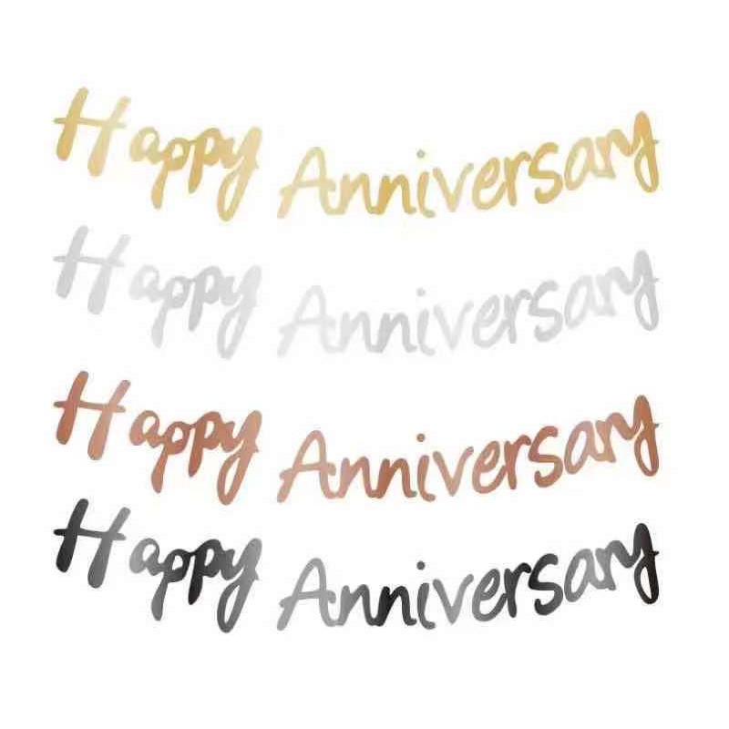 HAPPY ANNIVERSARY Cursive Buntings Banner Lazada PH