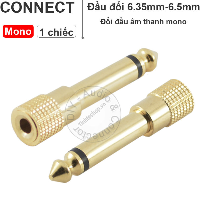 DIY mono 6.5mm male to 3.5mm female audio cable