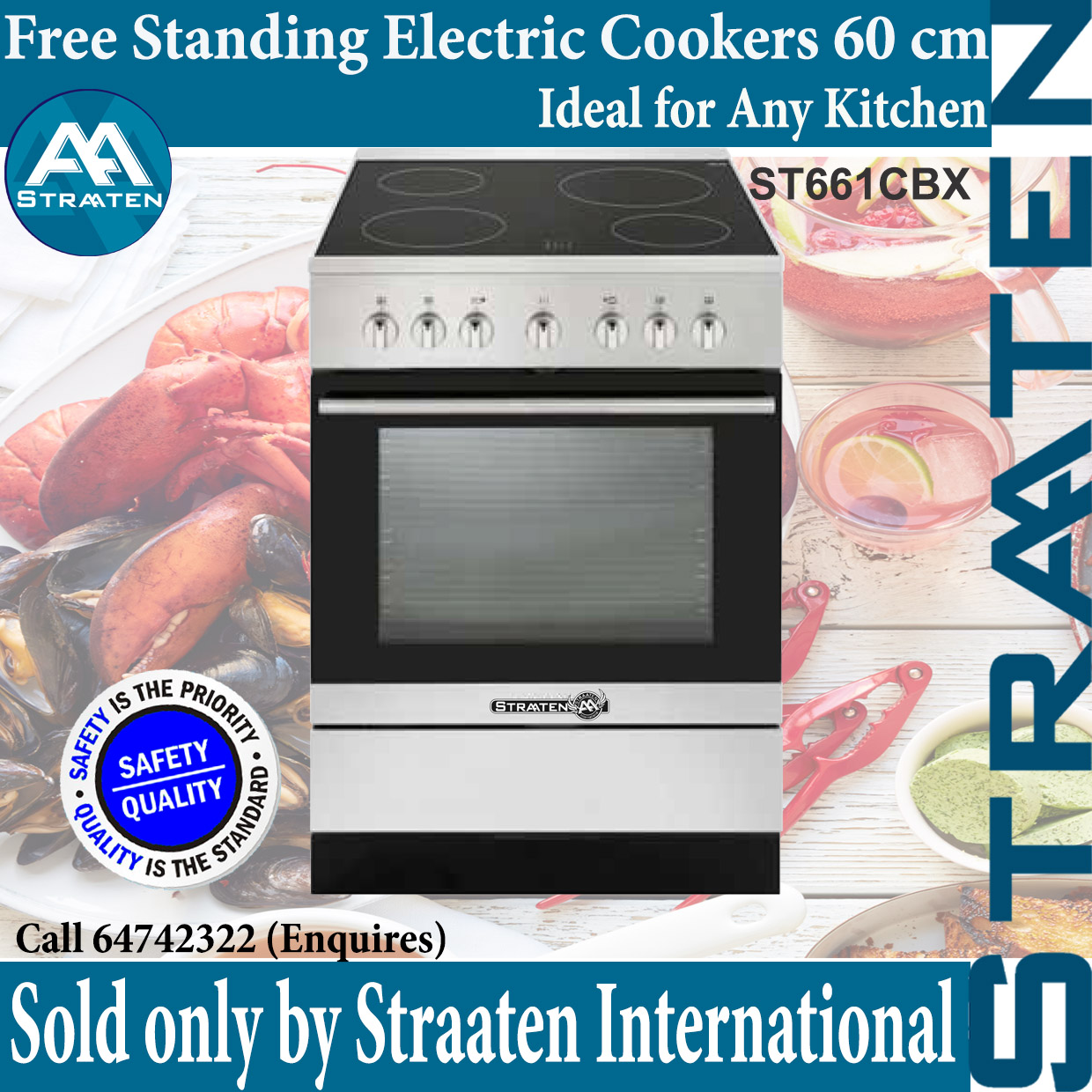 straaten freestanding cooker