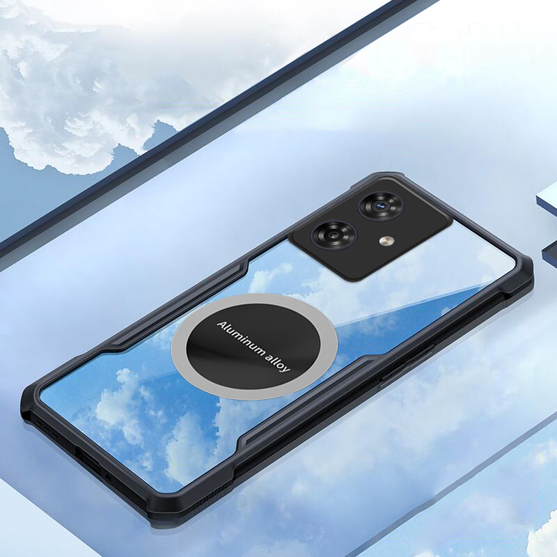 Case For Moto G14 4G,Military Flashing [Built-in Kickstand] Magnetic Rotate Ring Holder Heavy Duty TPU PC Shockproof Protect Phone Case For Motorola Moto G14 4G (Rose Gold - View #10